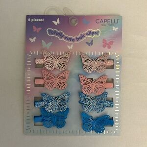 Capelli of New York Butterfly Hair Clips